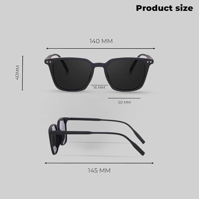 Polarized Black Full Rim Butterfly Sunglass